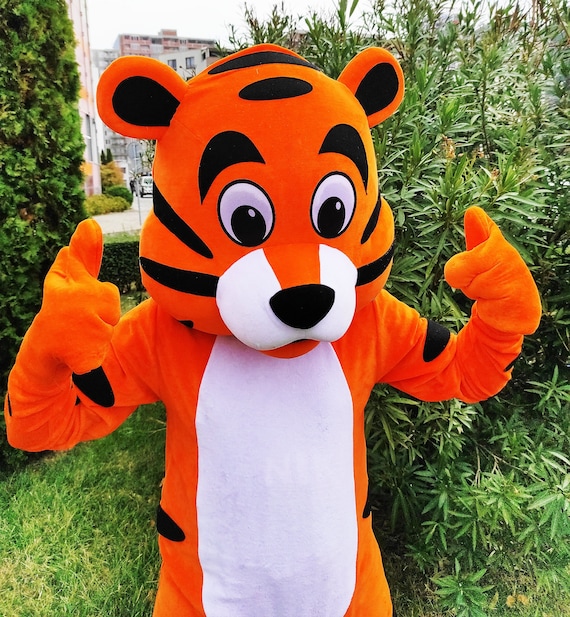 Déguisement mascotte tigre, Déguisement mascotte adulte, Déguisement  mascotte de fête, Déguisement mascotte pour événement, Déguisement fête  d'anniversaire, Déguisement mascotte de luxe -  France