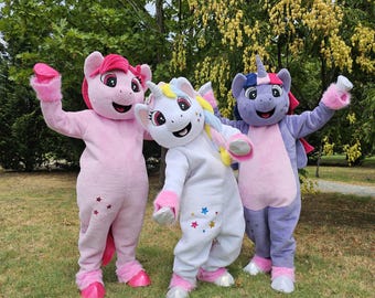 Lot (3 pcs) mascotte de licorne - Toutes avec des cornes