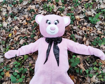 Pink Teddy Bear Mascot Costume, Adult Mascot Costume, Party Mascot Costume,  Event Mascot Costume, Birthday Party Costume, Luxury Costume - Main Image