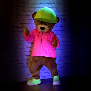 My Neon Bear Mascot Costume, Adult Mascot Costume, Party Mascot Costume, Event Mascot Costume, Birthday Party Costume, Luxury Costume