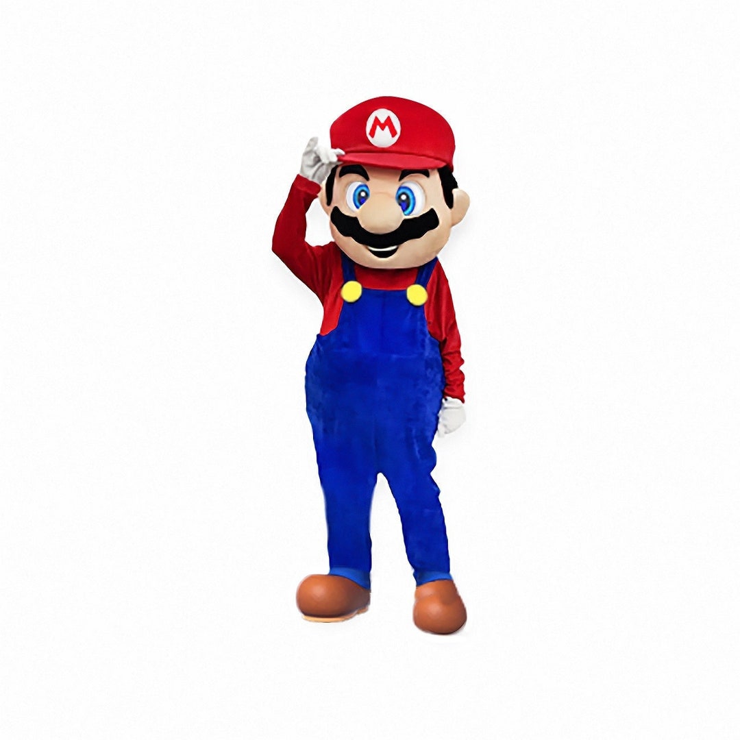 Mr Mario Mascot Costume, Adult Mascot Costume, Party Mascot Costume, Event Mascot Costume
