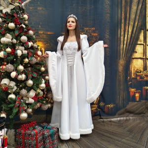 The White Queen Costume, PREMIUM QUALITY, Adult Costume, Party Costume, Event Costume, Birthday Party Costume, Luxury Costume