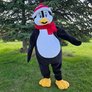 Penguin Mascot Costume, Christmas Mascot, Adult Mascot Costume, Party Mascot Costume, Event Mascot Costume, Birthday Party Costume, Luxury