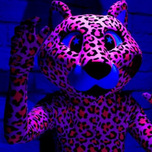 My Neon Leopard Mascot Costume, Adult Mascot Costume, Party Mascot Costume, Event Mascot Costume, Birthday Party Costume, Luxury Costume