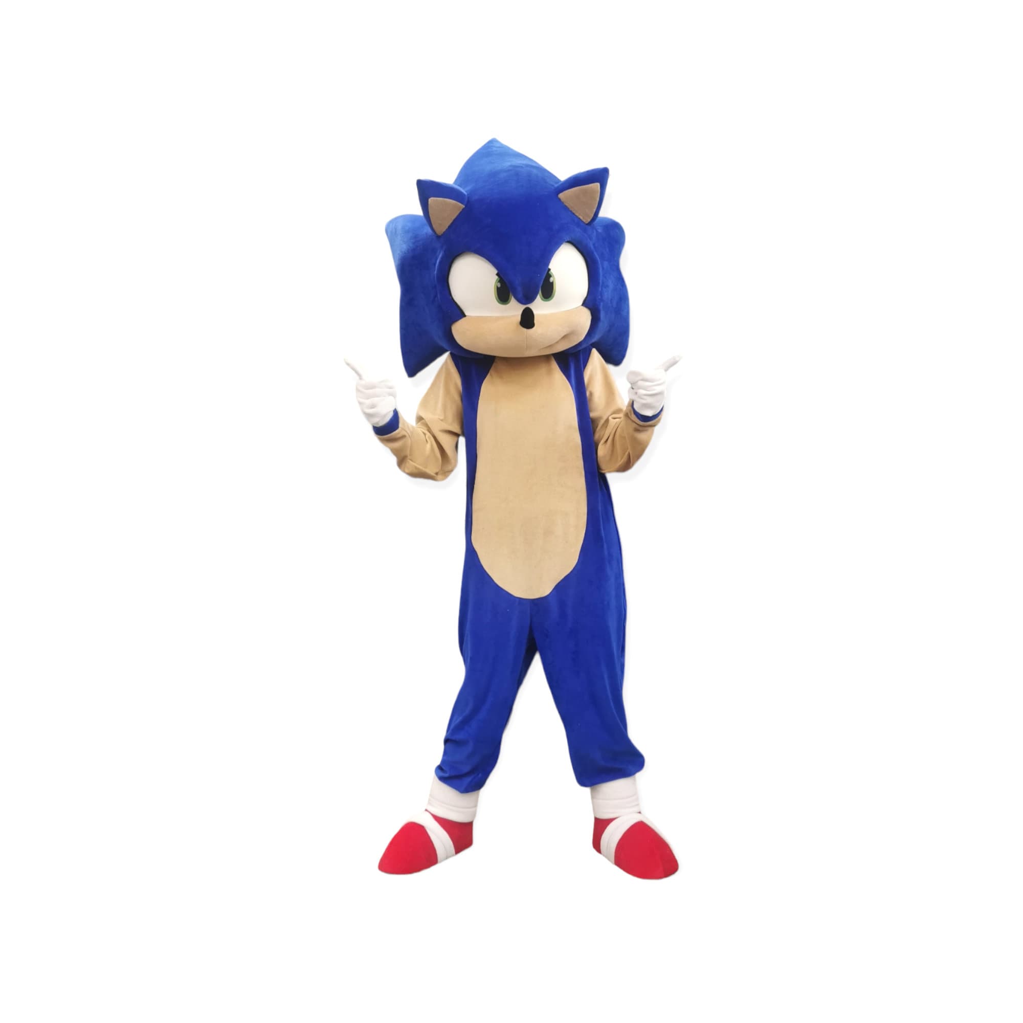 Mascotte SONIC - Costume jeux vidéo SEGA - Hérisson bleu dans Mascottes  Personnages célèbres Changement de couleur Pas De Changement Taille L  (180-190 Cm) Bon a tirer Non Avec les vêtements ? (