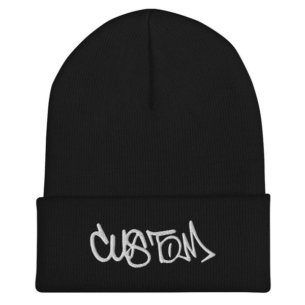 Custom Graffiti Beanie - Handstyle Tag