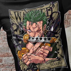 Anime T-Shirt Design Vector | Editable Graphic Files (Digital Download - ai, eps, svg, png)