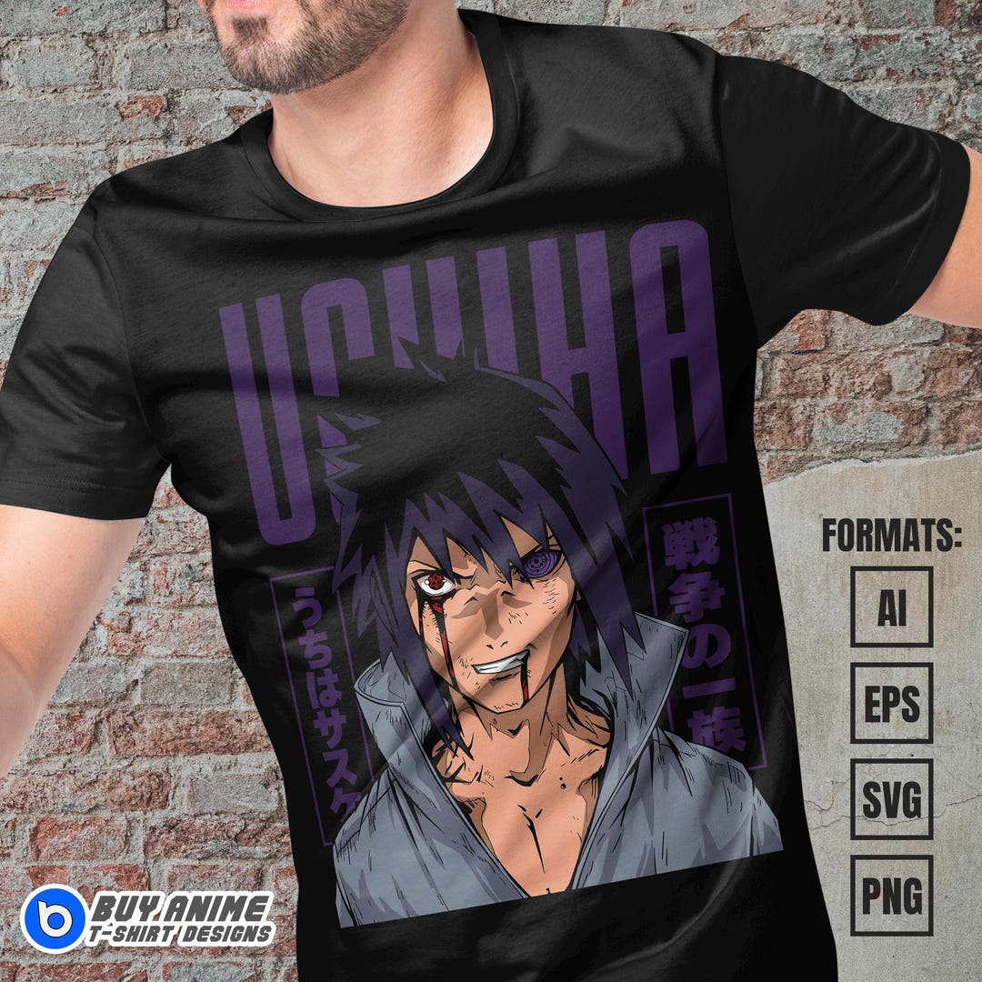 Premium Anime Vector Layered Eps, AI, Png and Svg Files for T-shirts ...