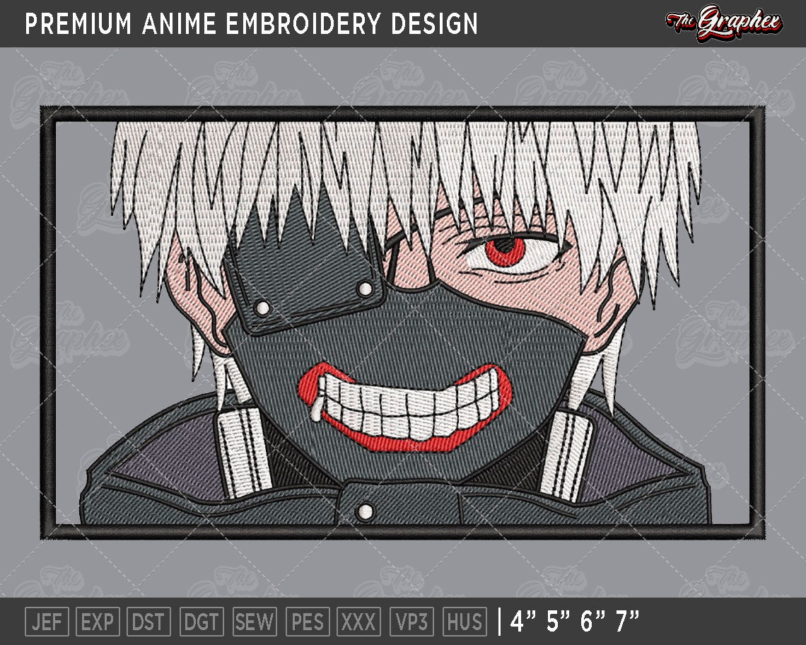 Anime Embroidery Design Demon Chainsaw Hero 
