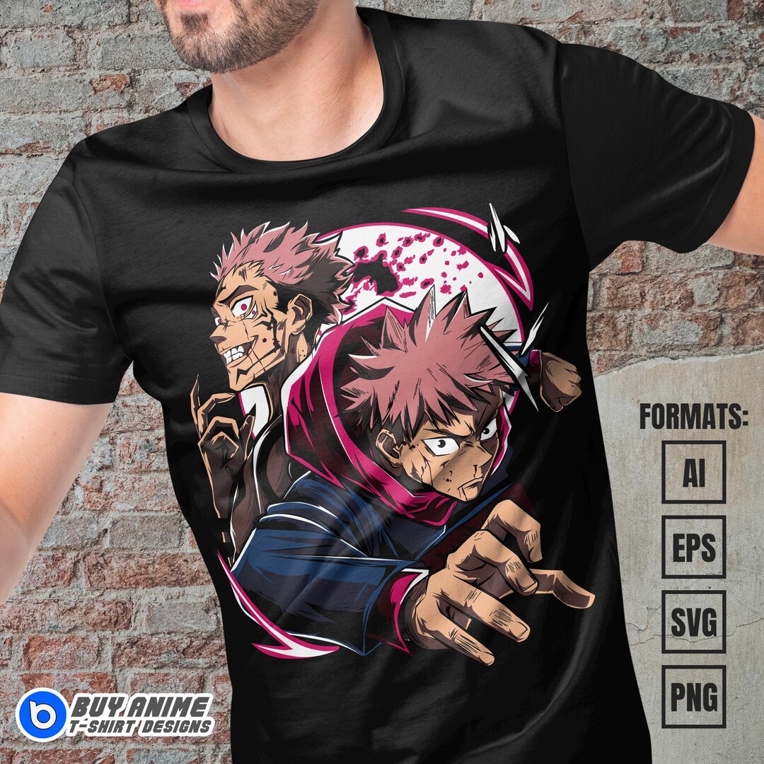 Premium Anime Vector Layered Eps, AI, Png and Svg Files for T-shirts ...