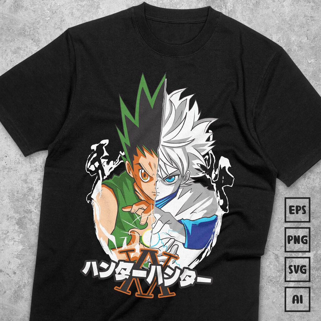 Premium Anime Vector File, Layered & Grouped by Color, Ready for DTF ...