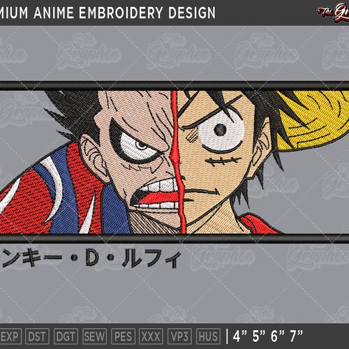 Premium Anime Embroidery Design Anime Inspired Machine Etsy