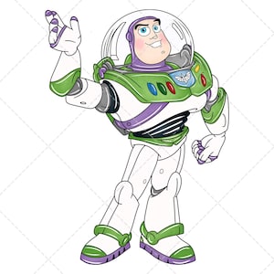 Buzz l'Éclair Clipart PNG, Illustration aquarelle dessinée à la main, téléchargement numérique, Toy Story
