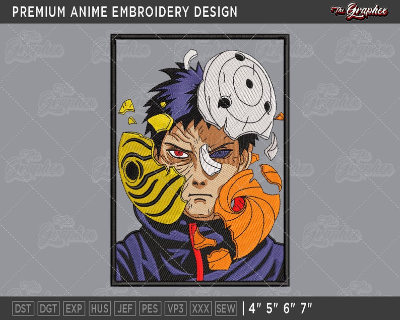 Premium Anime Embroidery Design Anime Inspired Machine Etsy