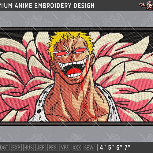 Premium Anime Embroidery Design Anime Inspired Machine Etsy