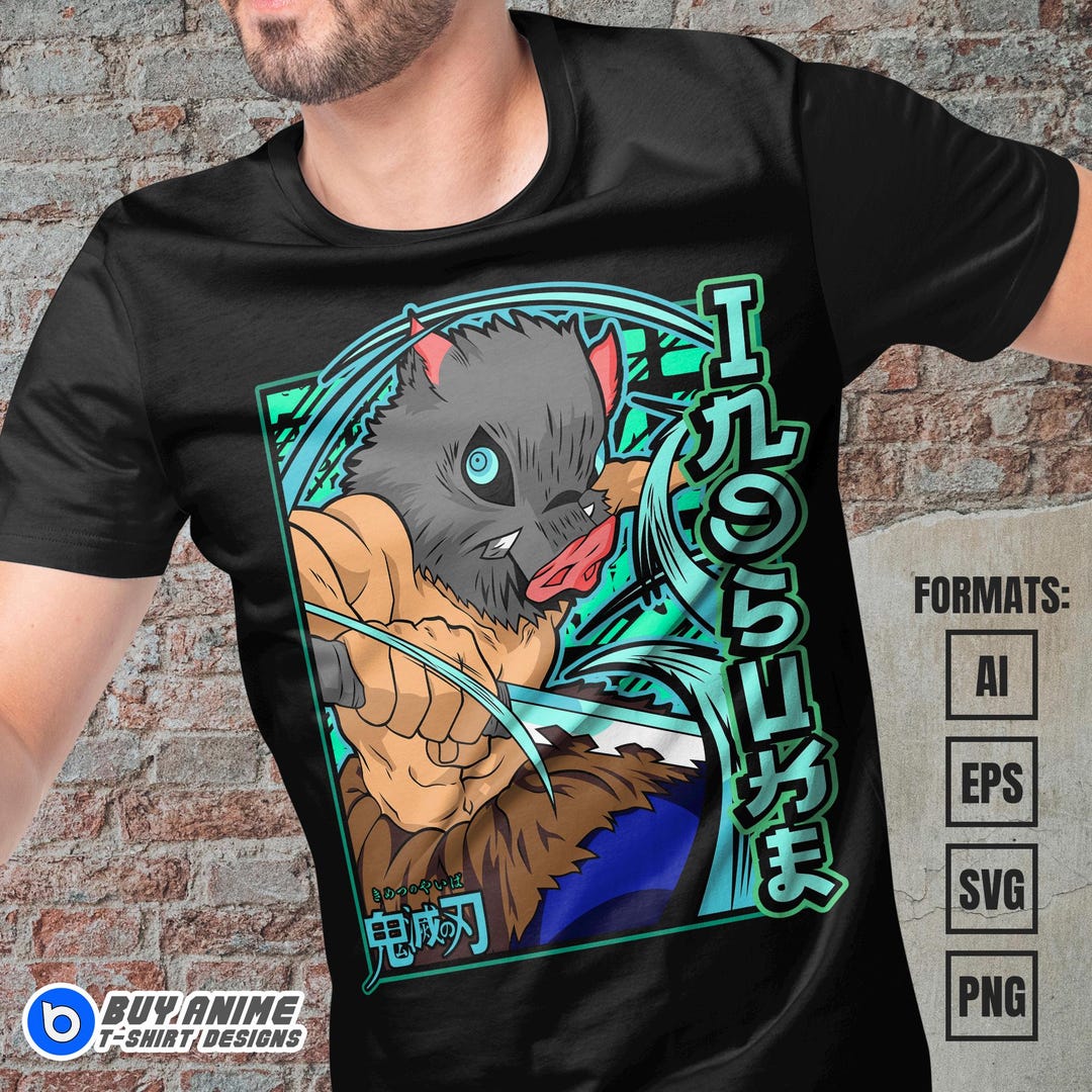 Premium Anime Vector Layered Eps, AI, Png and Svg Files for T-shirts ...