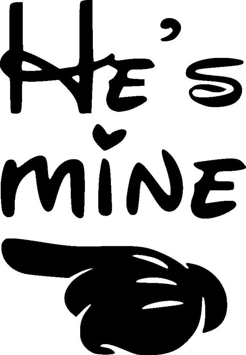 He's Mine & She's Mine Svg , Png instant Download Etsy