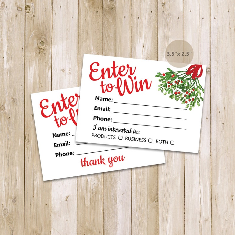 Printable Raffle Ticket Templates Enter to Win Cards Printable Etsy