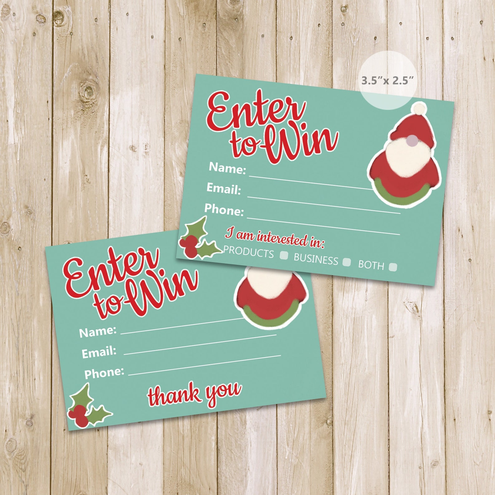 Printable Christmas Raffle Ticket Templates Santa Holly Etsy