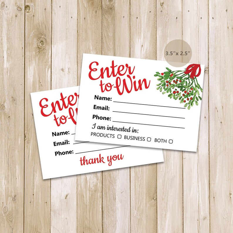 Printable Raffle Ticket Templates Enter to Win Cards Printable - Etsy
