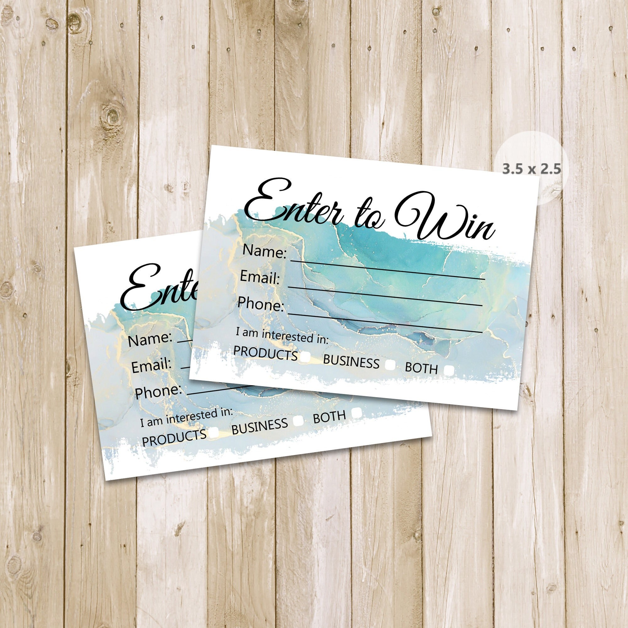 Enter To Win Cards