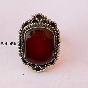 anello importante in argento sterling fatto a mano - Italia