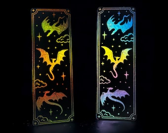 Dragon Night Bookmark - Fantasy - Reader - Bookish Merch - DnD - Bookish Gift - Book Lovers - Bookworm