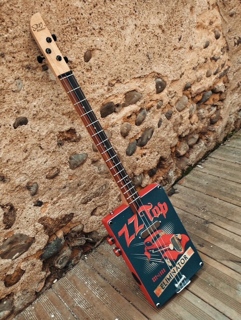 ZZ Top 3string Guitar Box Etsy