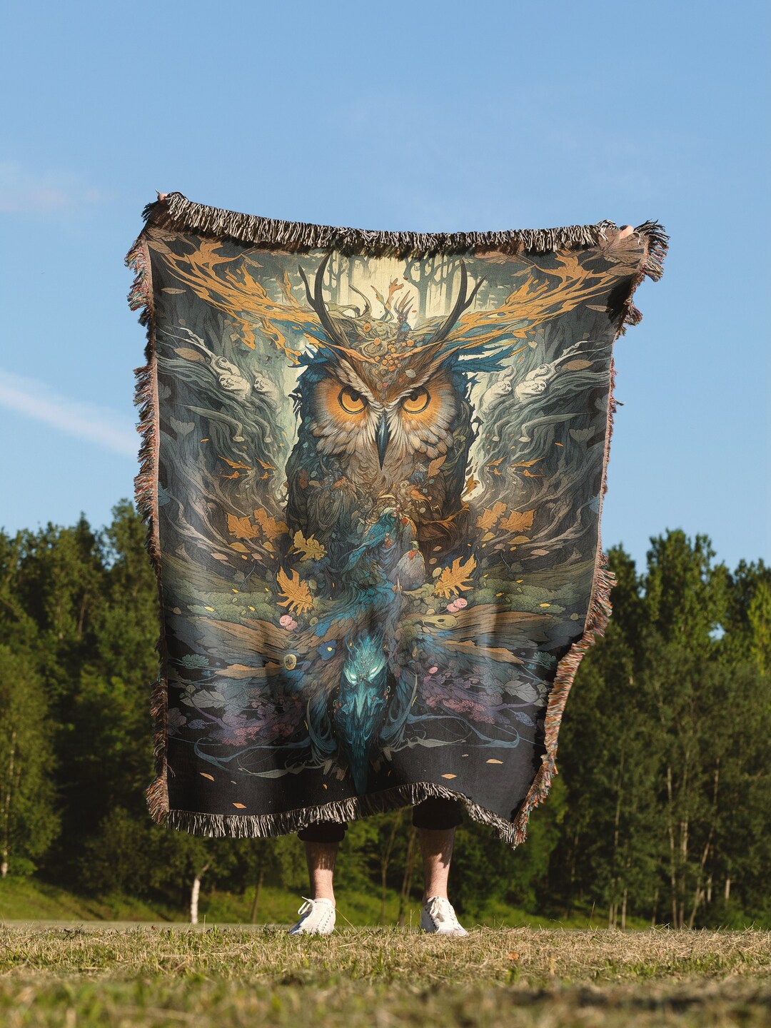 Enchanting Owl Quilted Blanket NCU0VL145