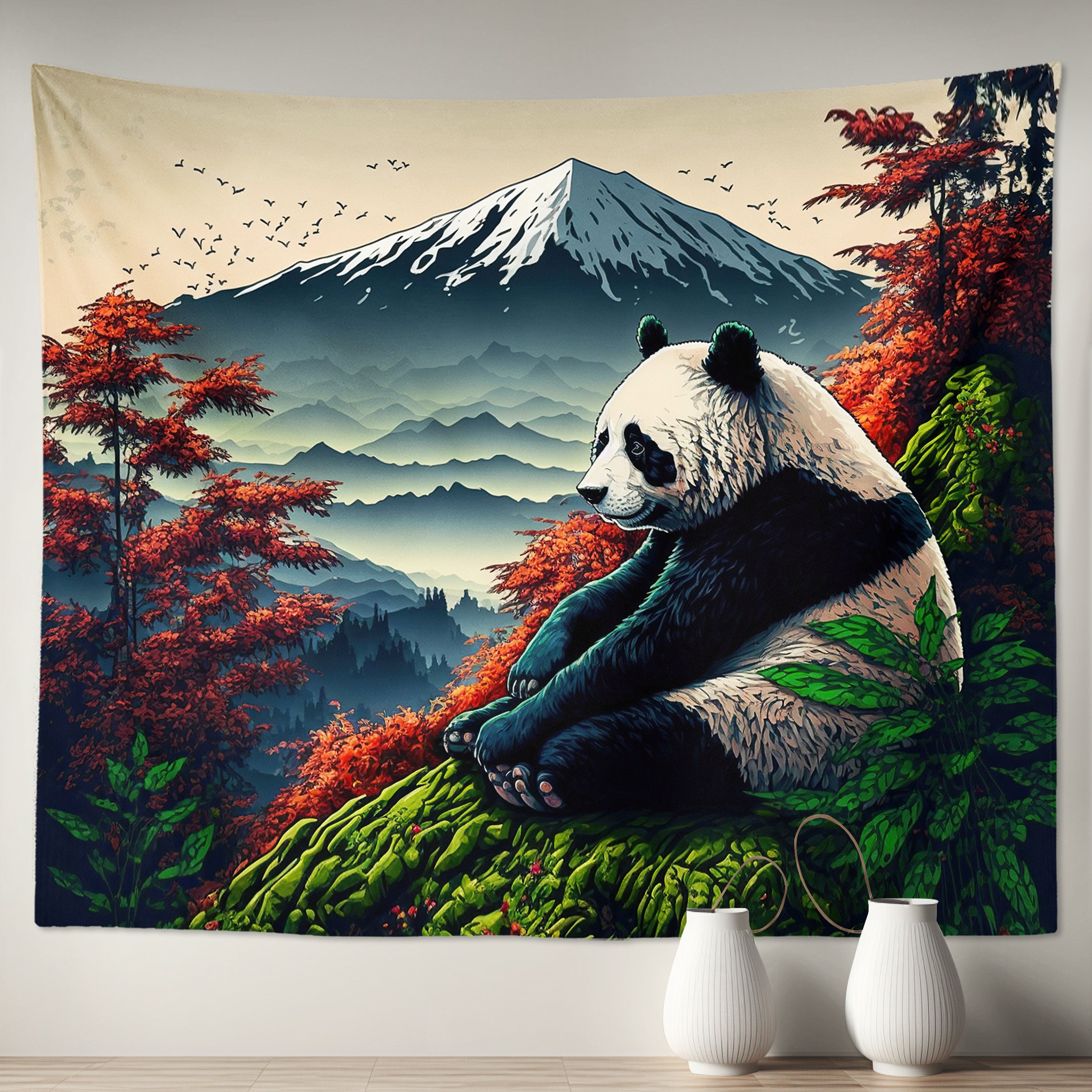 Panda tapestry hotsell