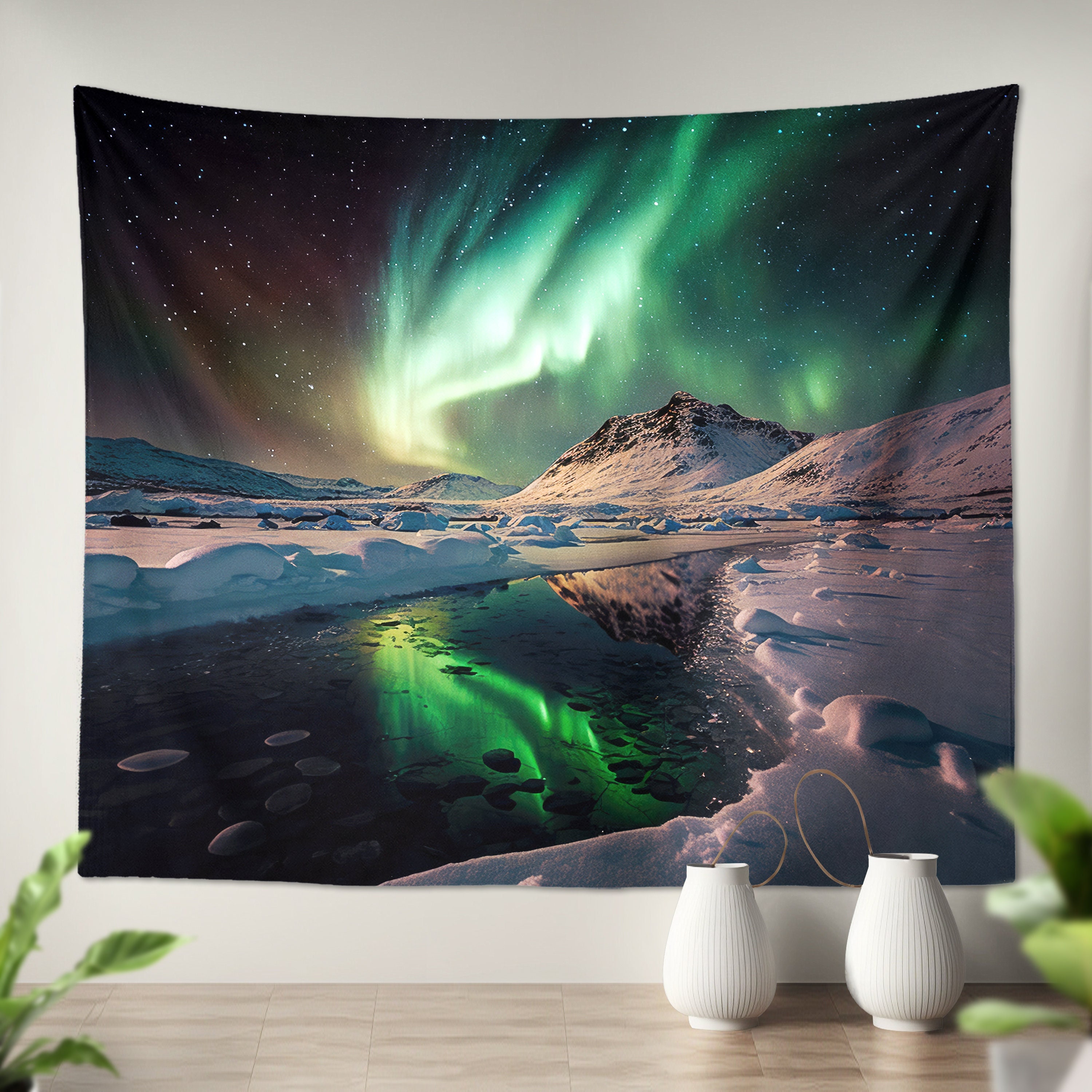 Aurora Borealis Lights Tapestry Wall Hanging Art for Living Kids Bedroom Dorm Celestial Winter Room Decor Gift Etsy