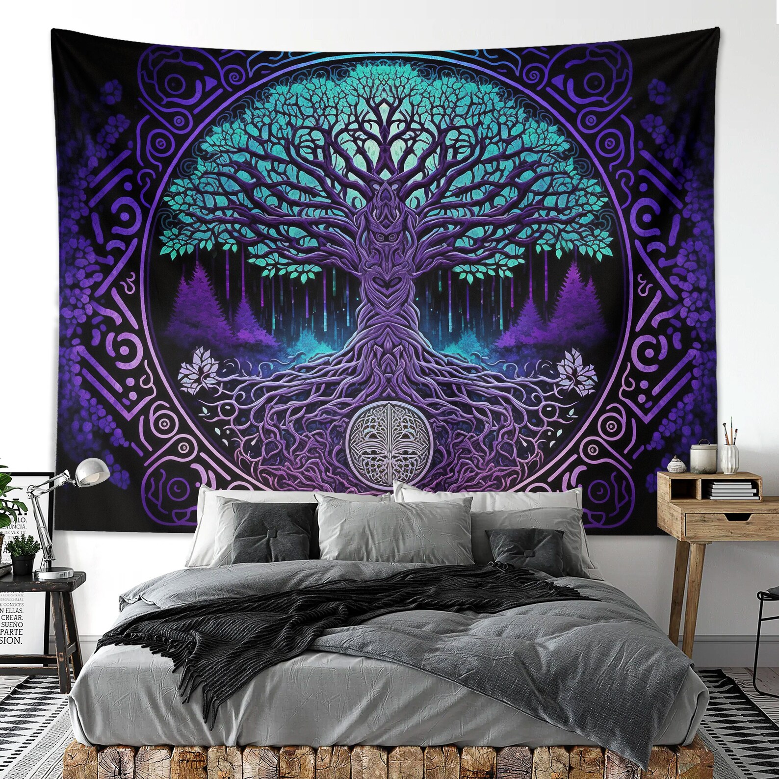Avatar Tree of Souls Tapestry Pandora Inspired Wall Hanging Art Decor