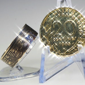 FRANCE COIN RING, handmade jewelry, unique jewelry, original gift, coinring, coinrings, women&#39;s ring, men&#39;s ring, ring with years