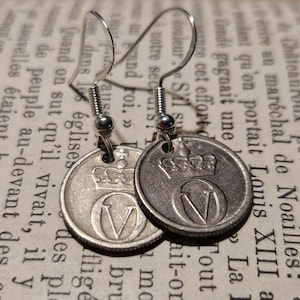 USA coin earrings, coin earring, unique coin earrings, Earring usa coins, earrings, Handmade,