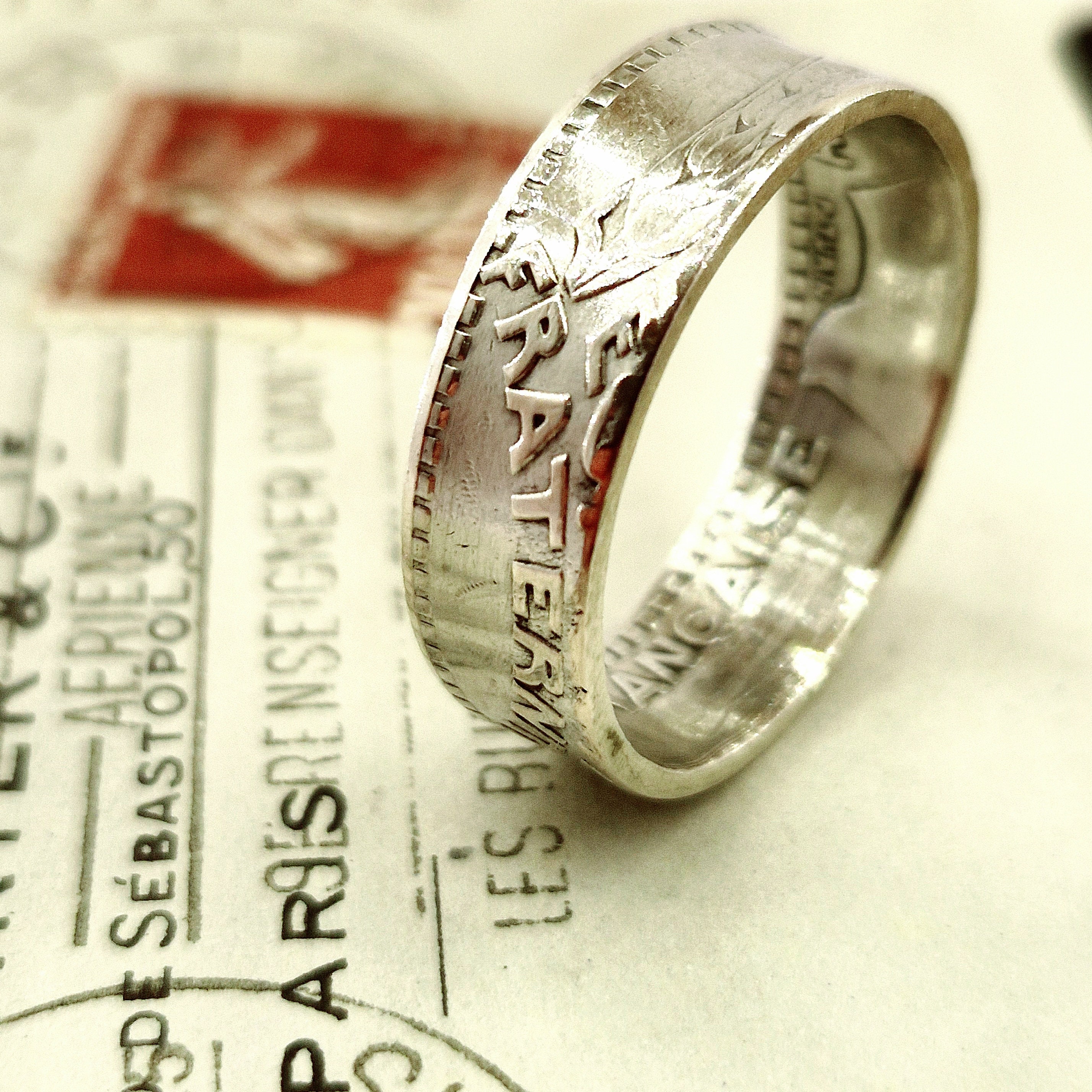 Ancienne Bague En Argent Du Pays Basque - Avec Poinçons, Occasion