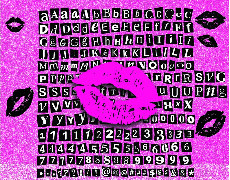Burn Book Alphabetburn Book Letters Svg Anonymous Letter Etsy Israel