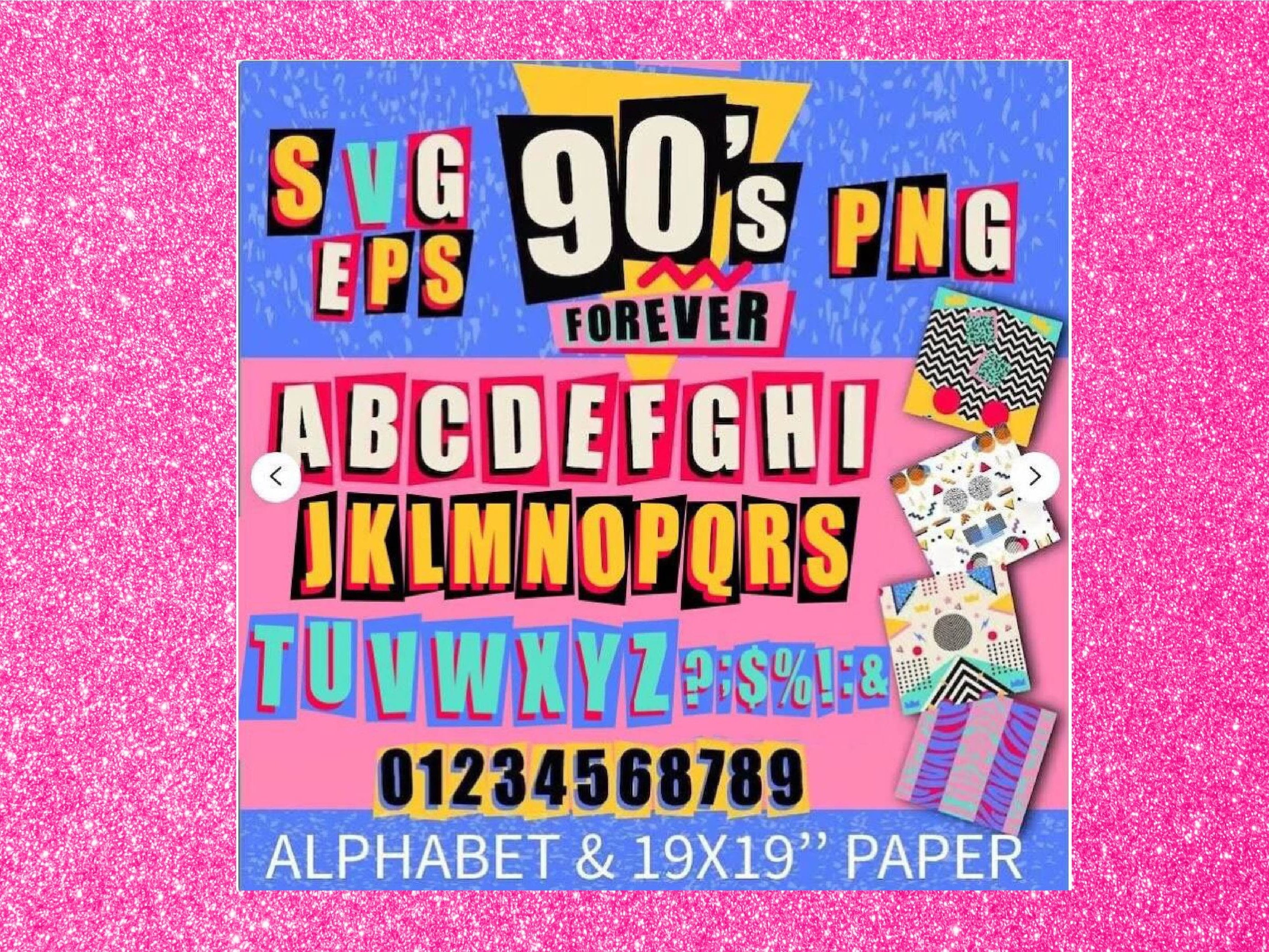 90's Clipart 90s Retro 90s Sticker Pack 90s SVG, PNG and JPG Bundle 90s  Vibe Take Me Back to 90s 