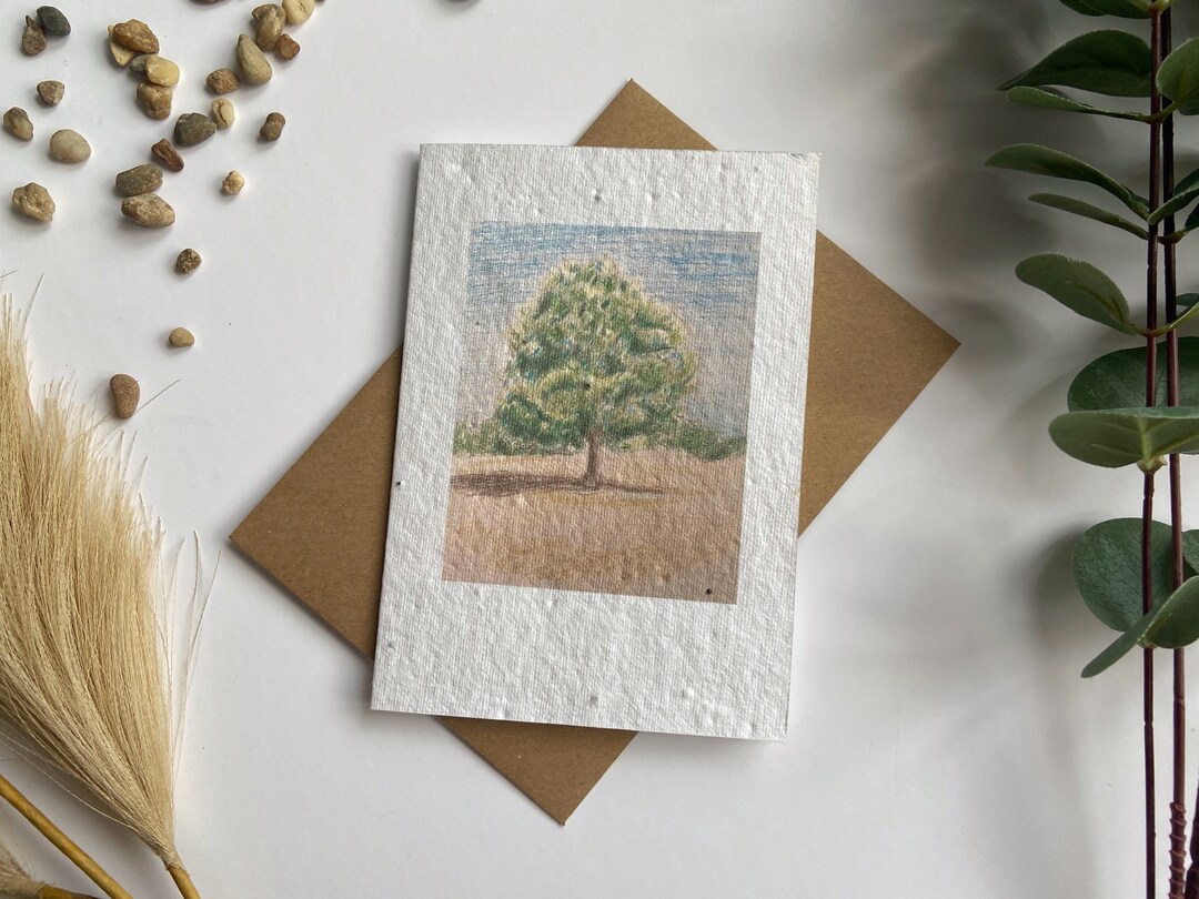 Tree Photo Cards Tree Card. Nature Card. Handmade.plantable Wildflower Seeded Card. Hand ...