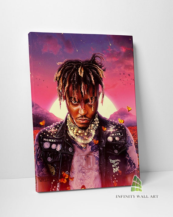 Juice WRLD Legends Never Die Canvas Print Wall Art Print Picture