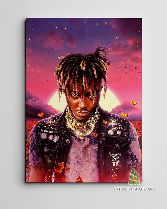 Juice WRLD Legends Never Die Canvas Print Wall Art Print Picture