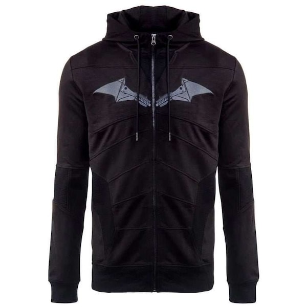 The Batman (2022) Premium Full Zip Hooded Sweatshirt DC Comics Inspired