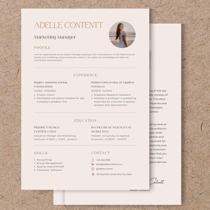 Resume Template | Professional Modern Resume Template | Executive Resume Template | Canva | CV Template