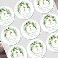GLOSS Personalised First Holy Communion Stickers, Party Bag Stickers, Sweet Cone Bags