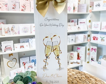 Wedding Personalised Bottle Bag - Personalised Gift Bag - Wedding Gift Bag - Wedding Gifts - Wedding Gift Idea