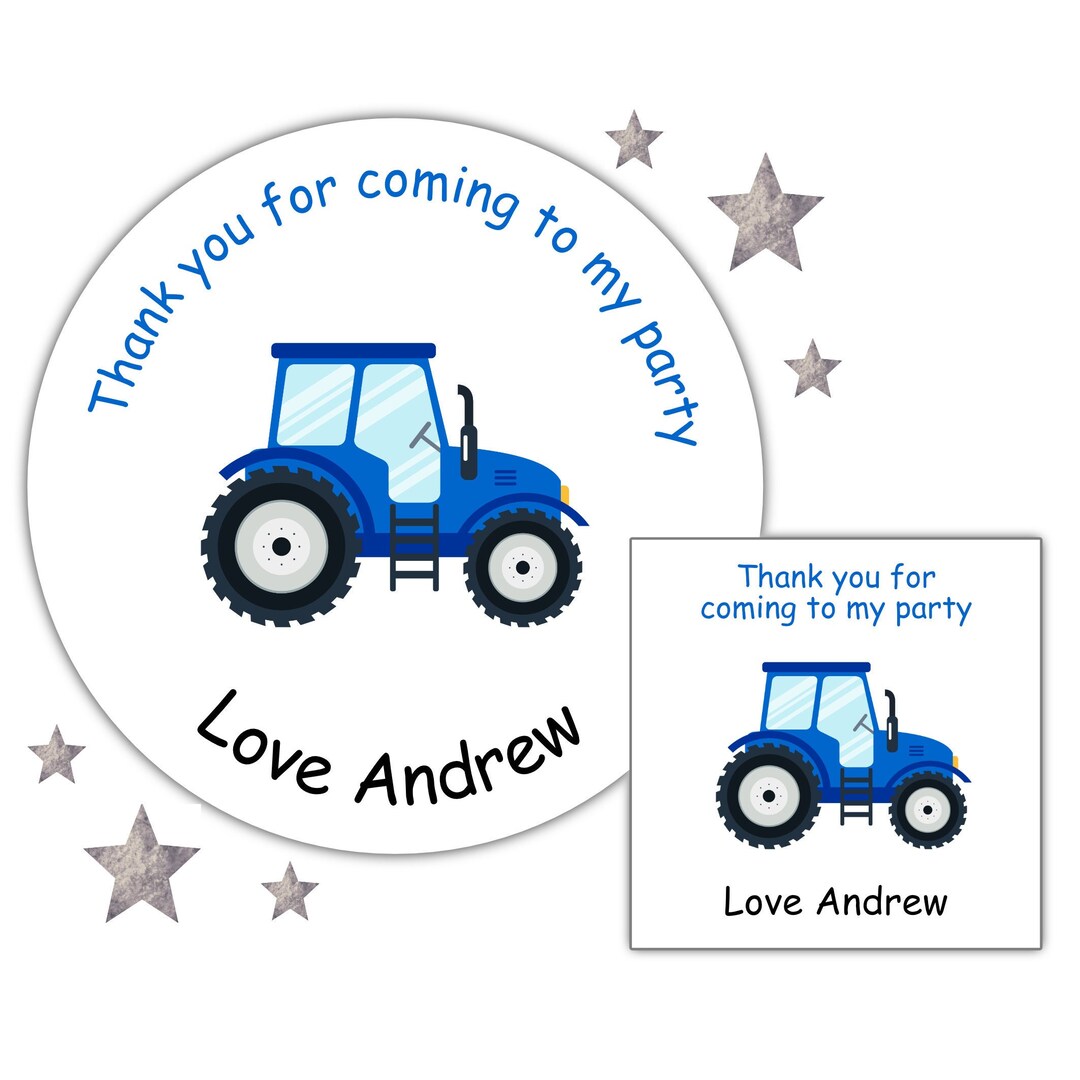Personalised Birthday Stickers Party Bag Sweet Cone Thank You for Personalised Birthday Stickers Party Bag Sweet Cone Thank You for