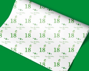 Personalised Gift Wrap / Personalised Birthday Wrapping Paper / Personalised Gift Wrap / 20th, 30th, 40th, 50th, 60th Gift Wrap