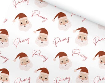 Santa Claus Wrapping paper, Personalised gift wrap