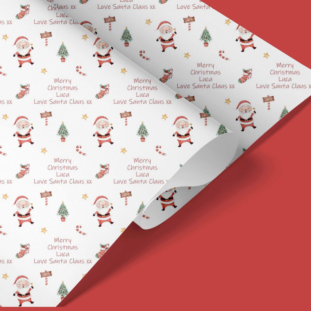 Personalised Gift Wrap Personalised Christmas Wrapping Paper