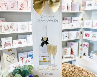 Bolsa de botella personalizada de boda - Bolsa de regalo personalizada - Bolsa de regalo de boda - Regalos de boda - Idea de regalo de boda