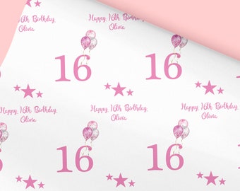 Personalised Birthday Gift Wrap, Personalised Milestone Gift Wrap